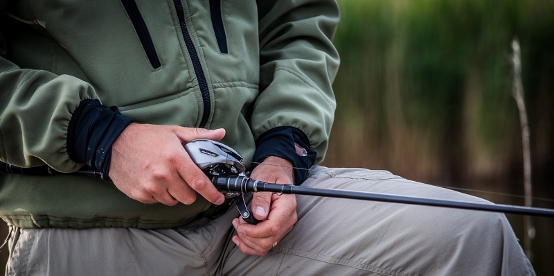 A hole fishing rod can be used as a substitute for a bass rod.
